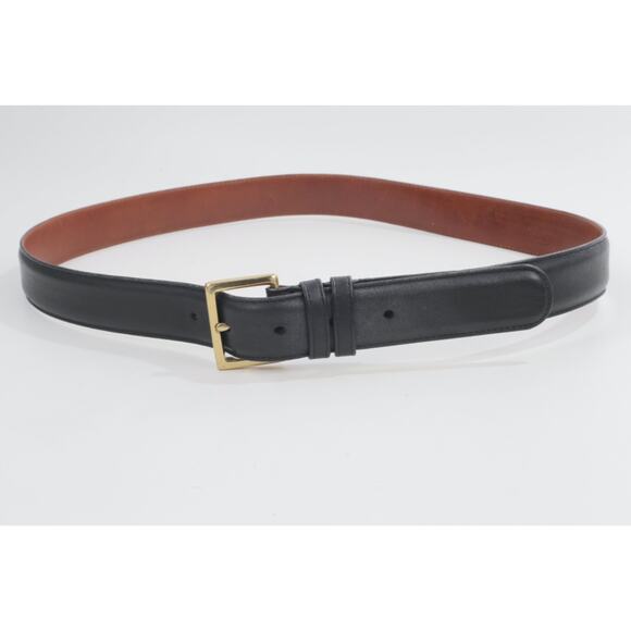 Vintage Coach Black Cowhide Leather Waist Belt Size 36 / 90 Classic Buckle main image 6